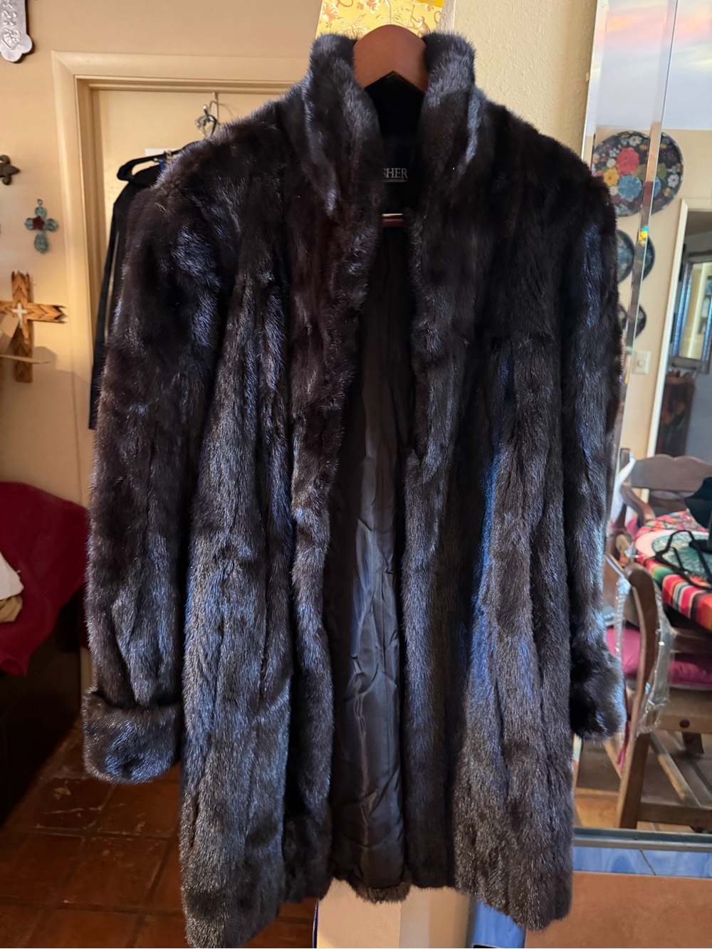 Beautiful Blackgama Dark Ranch Mink Coat